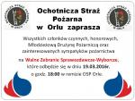 Walne Zebranie Sprawozdawczo -Wyborcze OSP ORLE