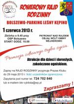 Bolszewo: Rowerowy Rajd Rodzinny - 1 czerwca