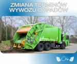 Zmiana terminów wywozu odpadów w grudniu