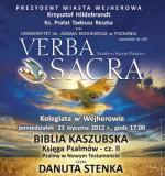 Wejherowo: 23 stycznia VERBA SACRA z Danutą Stenką