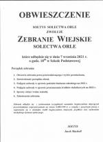 Zebranie wiejskie 2021