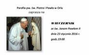 Zaproszenie - Wieczernik z Janem Pawłem II [MATERIAŁ CZYTELNIKA]